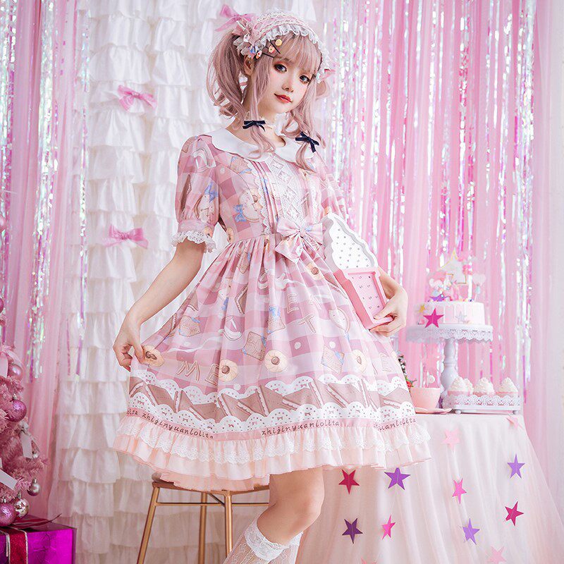 Lolita Original design milk Sweetheart Lolita gorgeous lovely Sweet solar system Dress Short sleeved Dressin the Women's clothing/Boutique , Dress  category - from Buy2taobao.com to provide professional Taobao agent buy service