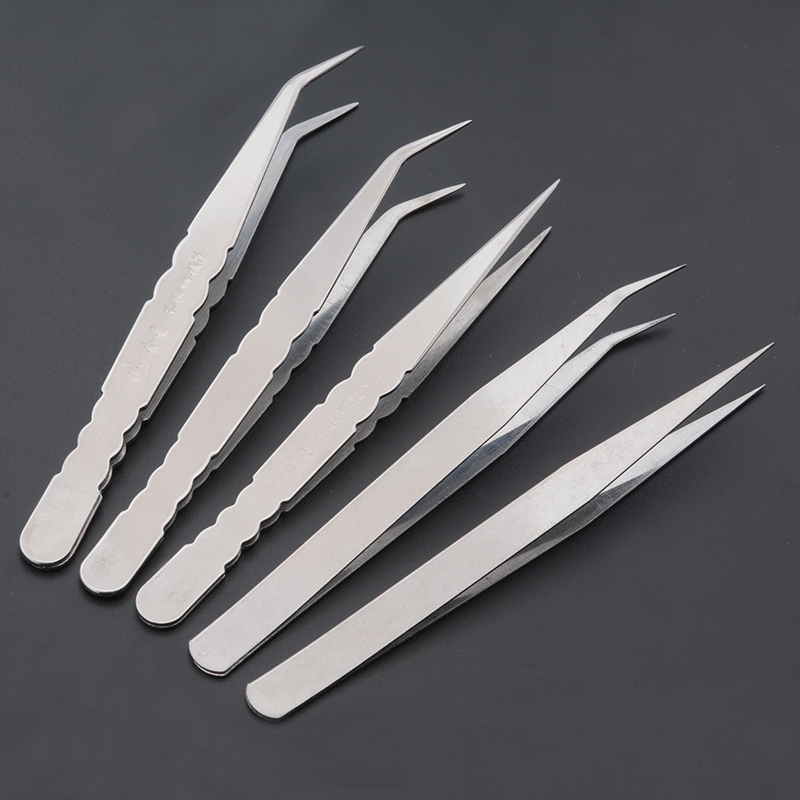 镊子加长304不锈钢水草尖头弯头