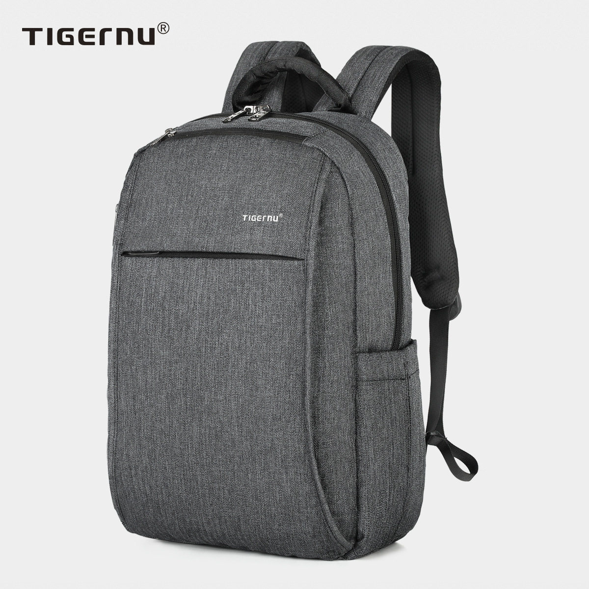 tigernu男士休闲双肩大容量出差商务户外背包防泼水15英寸电脑包