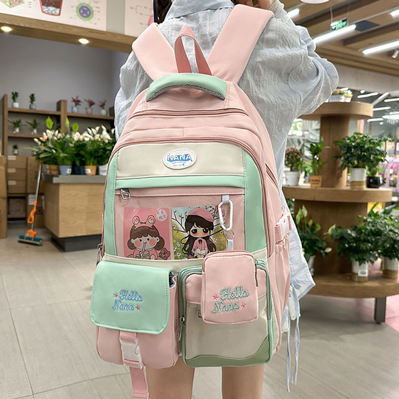 中学生书包女初中生大容量防水