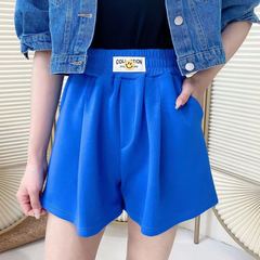 Official picture sports shorts women's Korean Elastic Waist Wide Leg Pants
