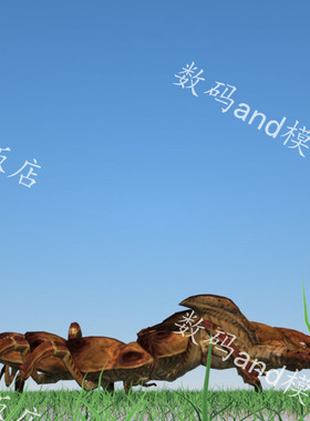 蜈蚣3d模型动画素材objfbx,maya蜈蚣3dsmax虚幻ue4blenderc4d蜈蚣