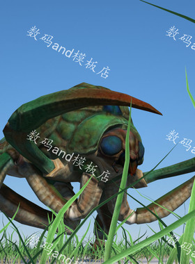 甲壳虫3d模型动画素材objfbxmaya 3dsmax虚幻ue4blenderc4d甲壳虫