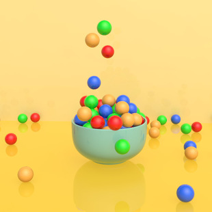 c4d源文件 c4d动画源文件240622动力学小球c4d建模c4d场景c4d模型