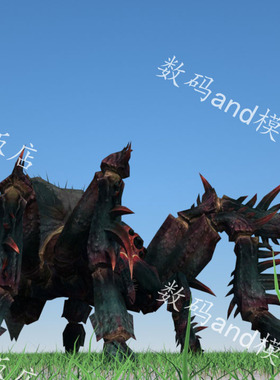 3d蜘蛛模型动画素材objfbx,maya蜘蛛3dsmax虚幻ue4blenderc4d蜘蛛