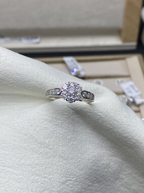 【满镶雪花】2025年新款颗颗小莫桑闭口圈S925银女款百搭时尚