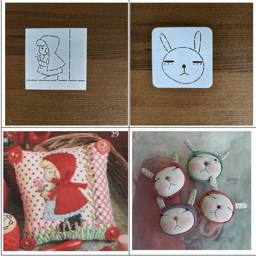 手工DIY描图工具拼布软模板