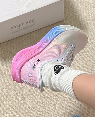 特步260x跑步鞋男女运动鞋减震回弹跑鞋碳板训练鞋中考体育生跑鞋