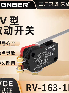 冈本GNBER轻触微动限位开关 RV-16-1B5 16A250VAC RV-163-1B5