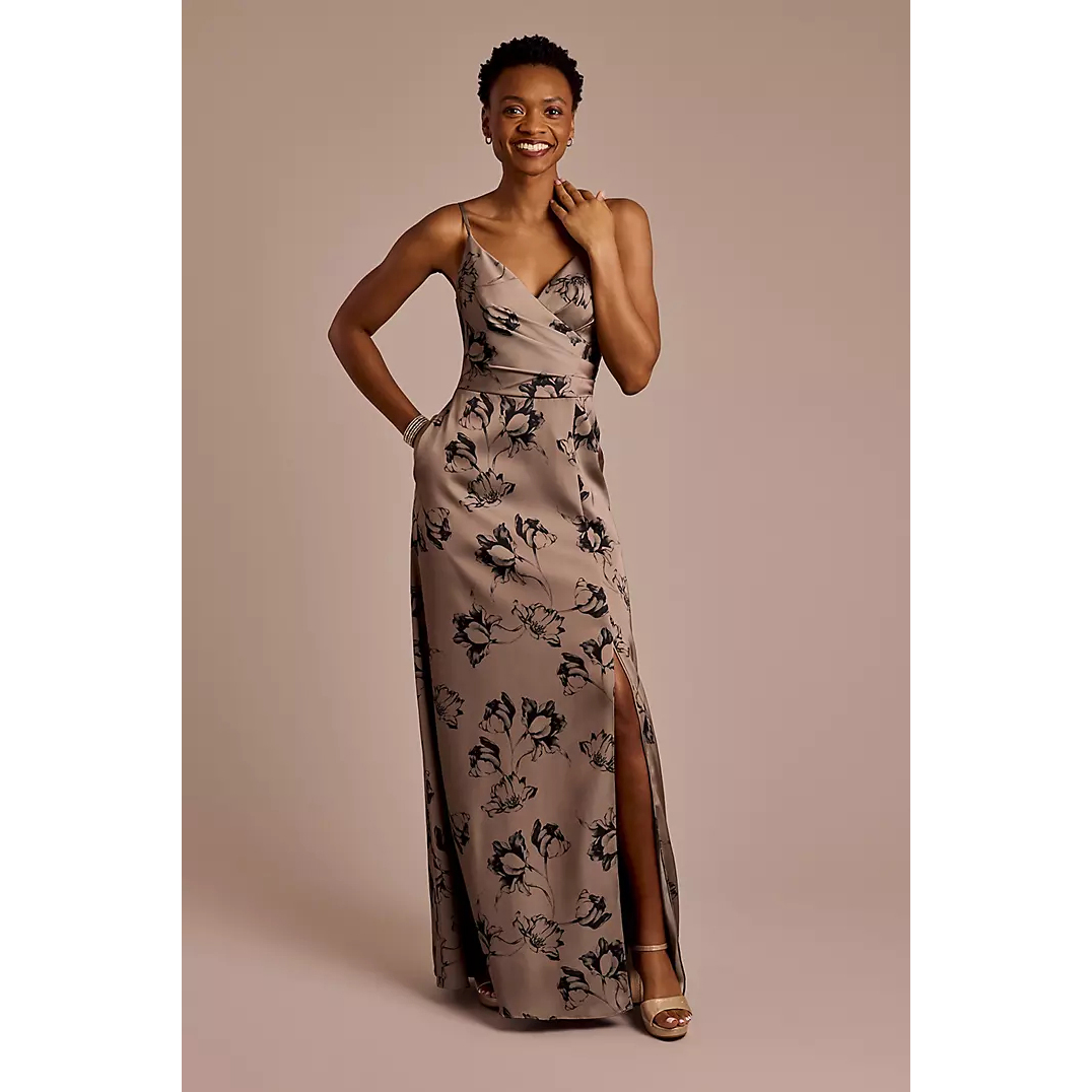 2025 02美国专柜正品代购celebrate新娘结婚晚礼服伴娘V领连衣裙