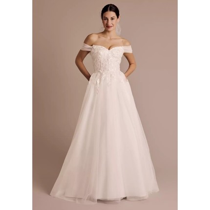 2025 02美国直邮专柜正品代购DB studio新娘结婚长裙白色抹胸婚纱