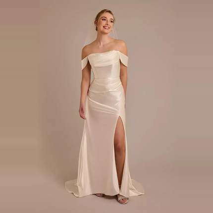 2025 02美国直邮专柜正品代购DB studio新娘结婚长裙白色抹胸婚纱