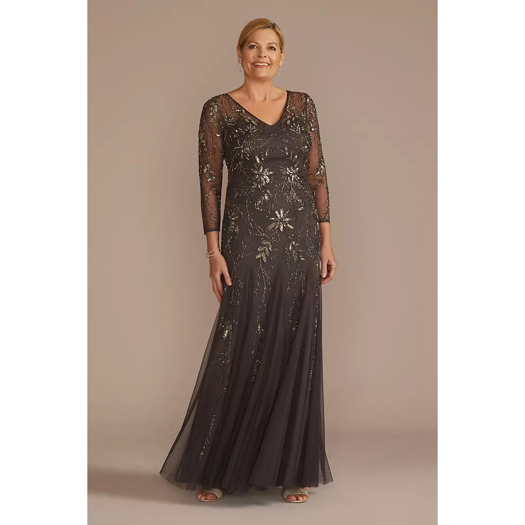 2025 02美国专柜正品代购直邮oleg新娘结婚晚礼服伴娘V领连衣裙