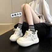 厚底面包休闲鞋 YYDS神款 大头丑萌板鞋 女小白鞋 韩货新品 真皮原版