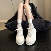 面包鞋 软糯糯 女小白鞋 显瘦增高休闲板鞋 2026韩版 甜酷软底厚底鞋