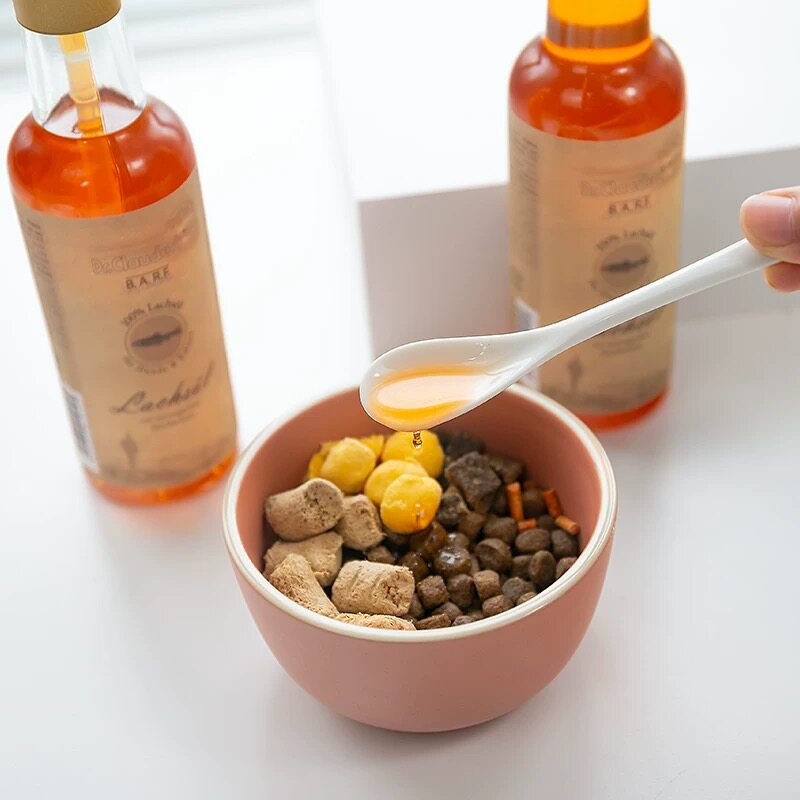 德国克劳德医生 深海三文鱼油鳕鱼肝油犬猫美毛护肤补脑帮助泪痕