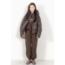 面包服羽绒服女 复古风设计感宽松90白鸭绒纯色连帽短款 KNgs 冬季