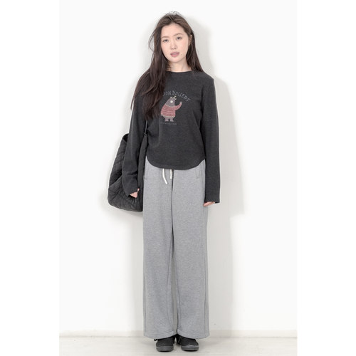 加厚磨毛卡通印花长袖T恤