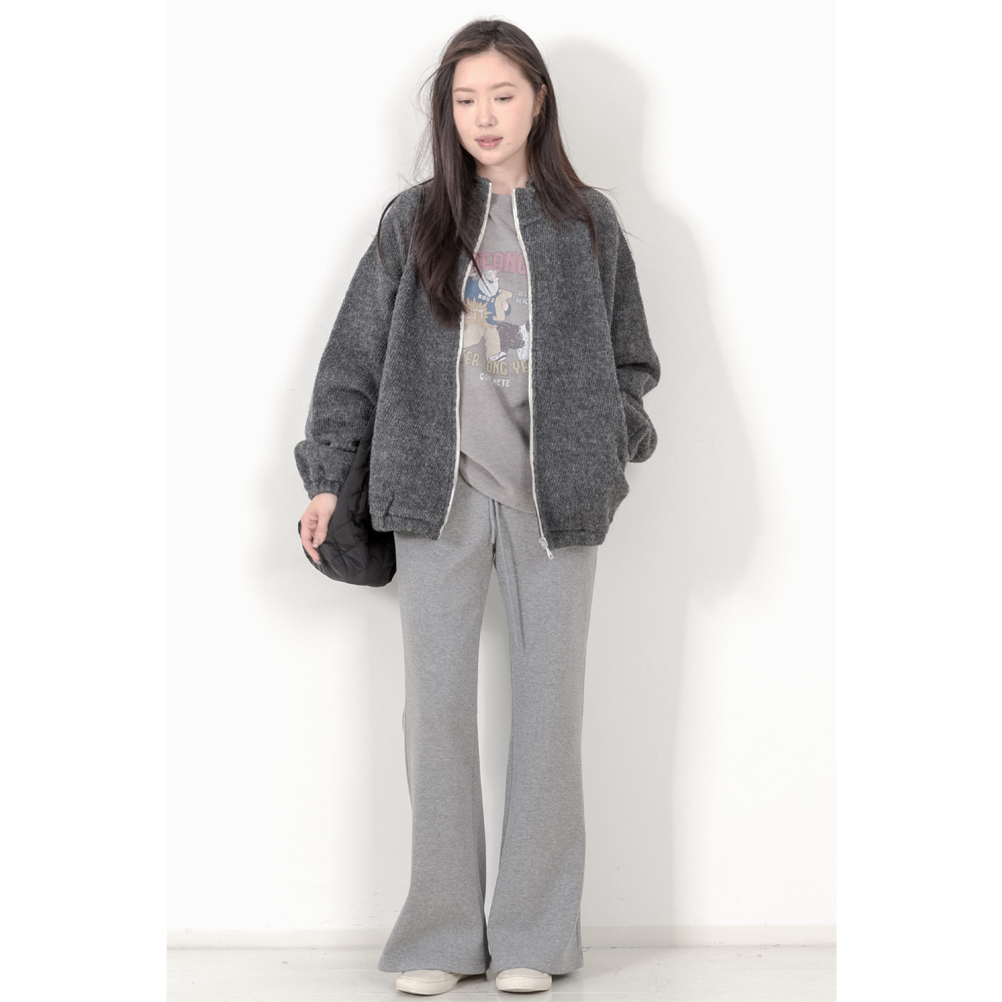 KNgs 秋冬复古法中性宽松立领羊毛棒球服毛呢夹克外套女上衣,女装/女士精品,毛呢外套,淘宝优惠券,粉丝福利购,淘宝优惠卷