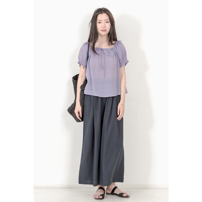 套头宽松简约娃娃衫衬衫