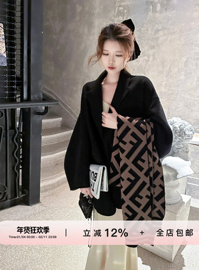 YIKOwow 蝴蝶夫人 四年卖出一万件的桑蚕丝羊绒双面呢大衣短外套