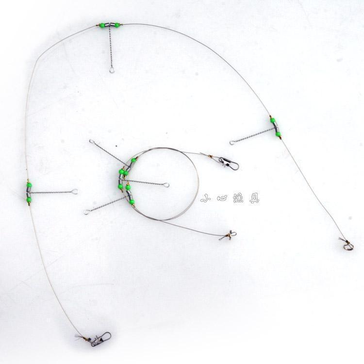 1元一包，3分叉的，3分支钢丝天平，适合钓鲈鱼，黄颡，鲶鱼黑鱼，防咬天平