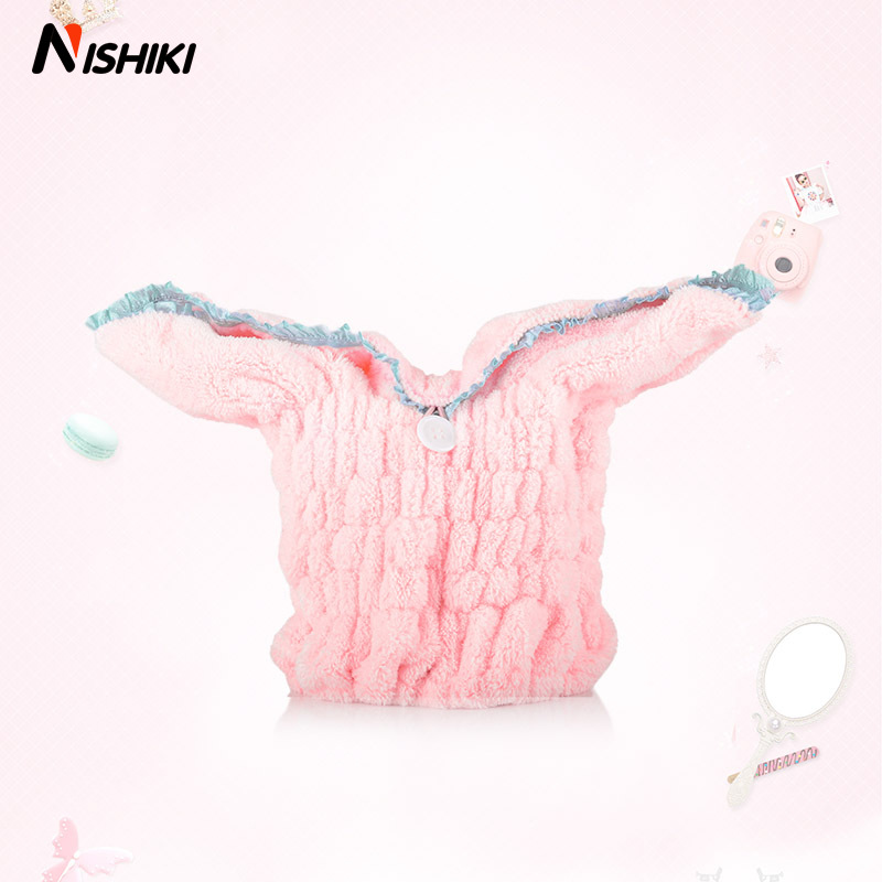 日本干发帽超强吸水干发巾加厚浴帽包头巾儿童擦头发速干毛巾