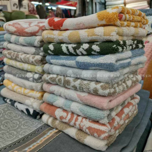 外贸 多用巾童巾小毛巾手巾 纯棉剪绒提花吸水加厚柔软品质30x45