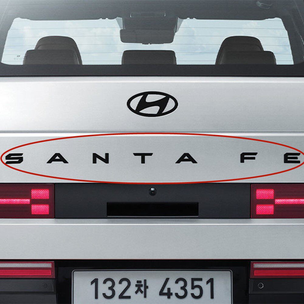 第五代胜达mx5圣达菲santafe黑色车尾标emblem黑武士86310p6100