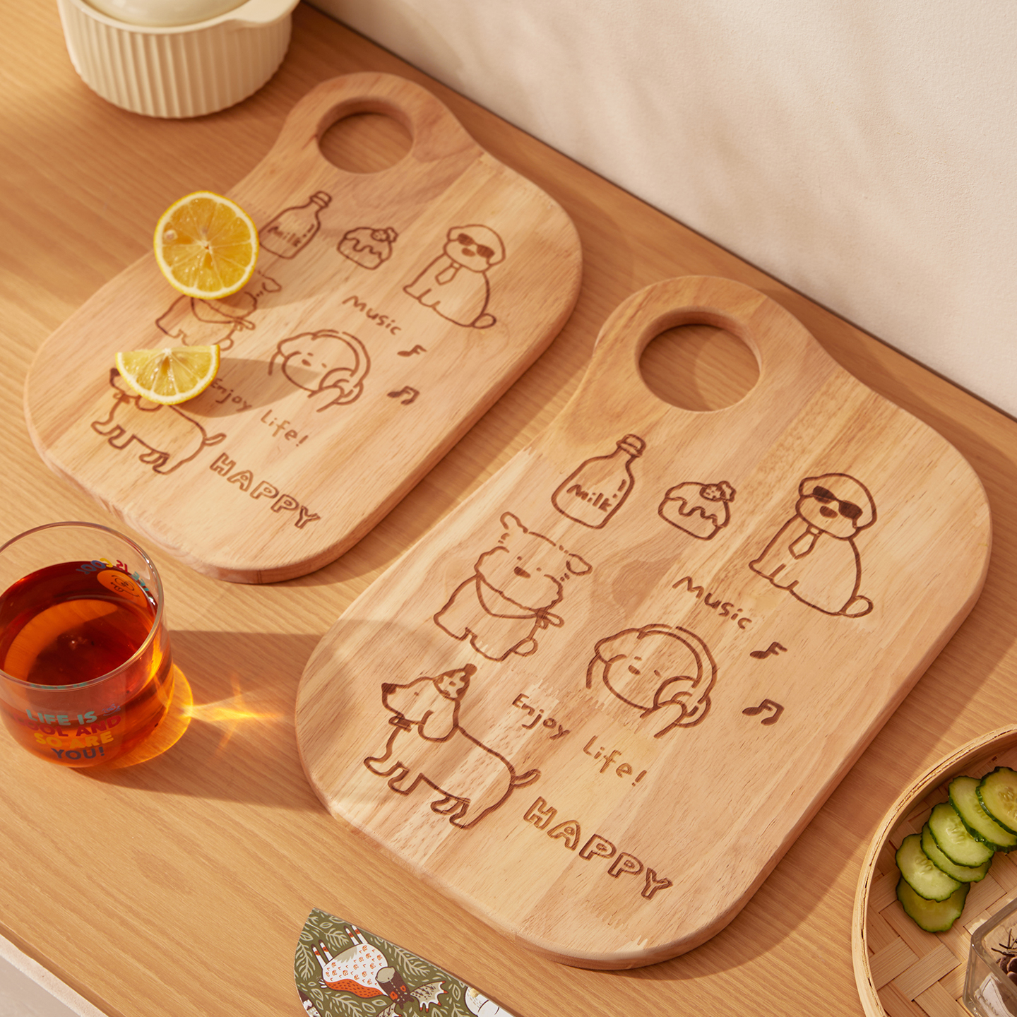 可爱卡通实木砧板防霉加厚防滑