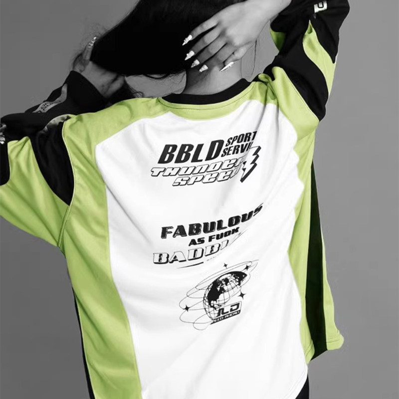 Badblood 'Hot Girl' Jersey: Spliced Collegiate Chic for Less! - Product image 3