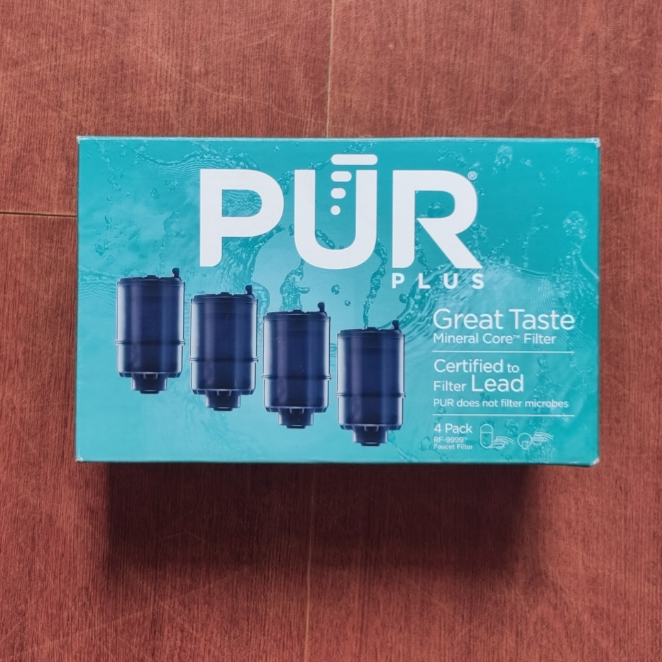 现货 美国PUR三段过滤厨房直饮水龙头净水器单滤芯 4只一盒