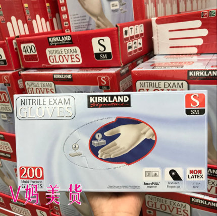 现货 美版正品Kirkland 一次性手套居家检查防护食品家用200只