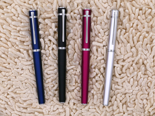 英雄H605C山水画卷卷轴铱金笔吸墨钢笔送礼商务水笔