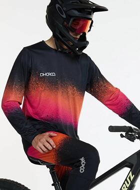 DHARCO速降服长袖山地自行车越野车速干透气骑行服大码球衣速干衣