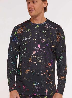 新款DHARCO速降服长袖户外速干透气山地林道自行车骑行服 MTB球衣