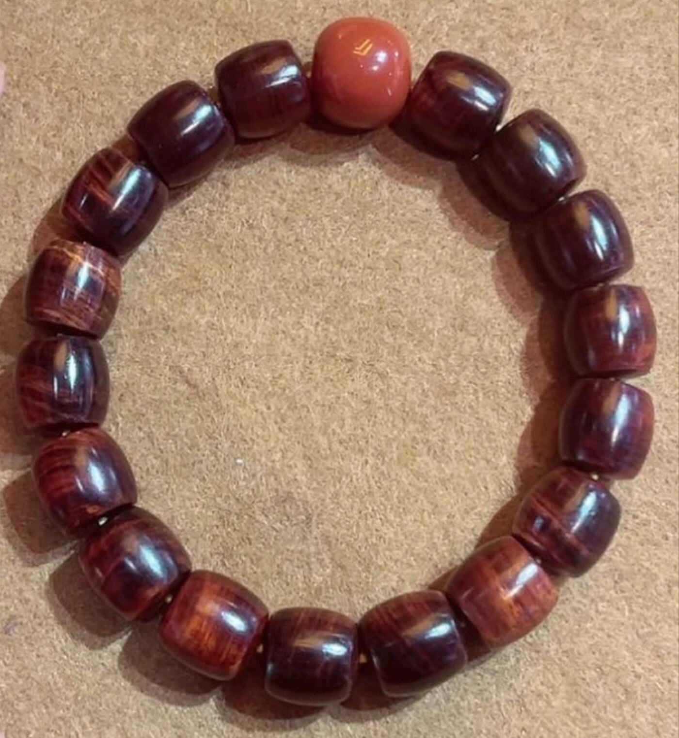 国标红木海南黄花梨紫油梨老料降香黄檀 手串/手链1.2*18棵