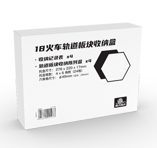 桌游配件现货 游人码 头 18XX火车轨道板块收纳盒 4盒装