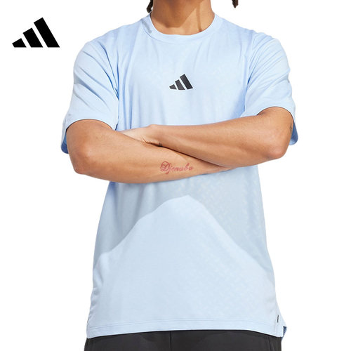 adidas阿迪达斯男子运动休闲短袖T恤JV9713