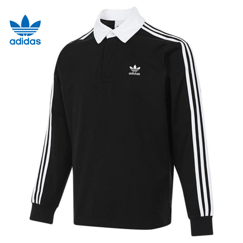 adidas阿迪达斯三叶草冬季男子运动休闲长袖T恤IZ4806