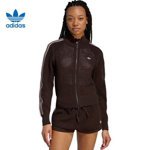 adidas阿迪达斯三叶草女子运动休闲夹克外套KE0202