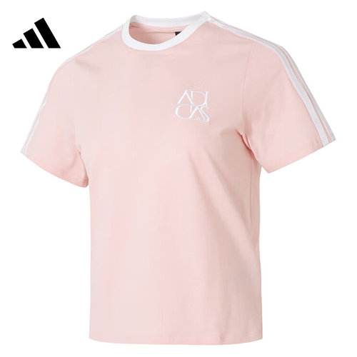 adidas阿迪达斯春季女子运动休闲短袖T恤JY7628
