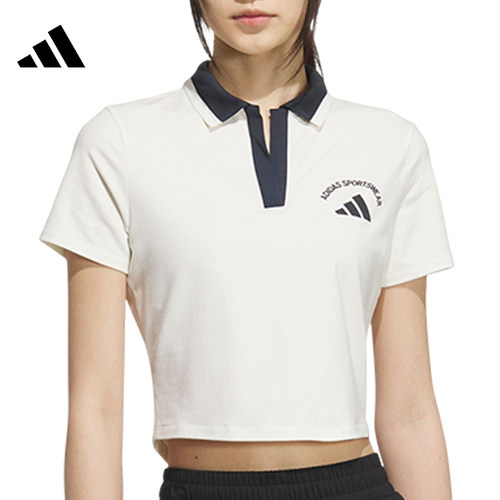 adidas阿迪达斯女子运动休闲短袖T恤KC0075