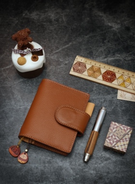 礼墨 糖炒栗子真皮牛皮A6 A7 A8 M5 FC PW奇葩A5slim活页手帐