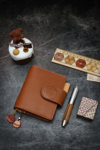 手帐礼墨良品真皮记事本活页