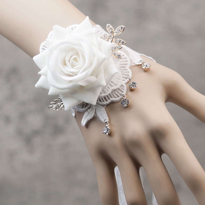 原创设计新款高颜值手腕diy森系新娘公主表演精致蕾丝手腕手链