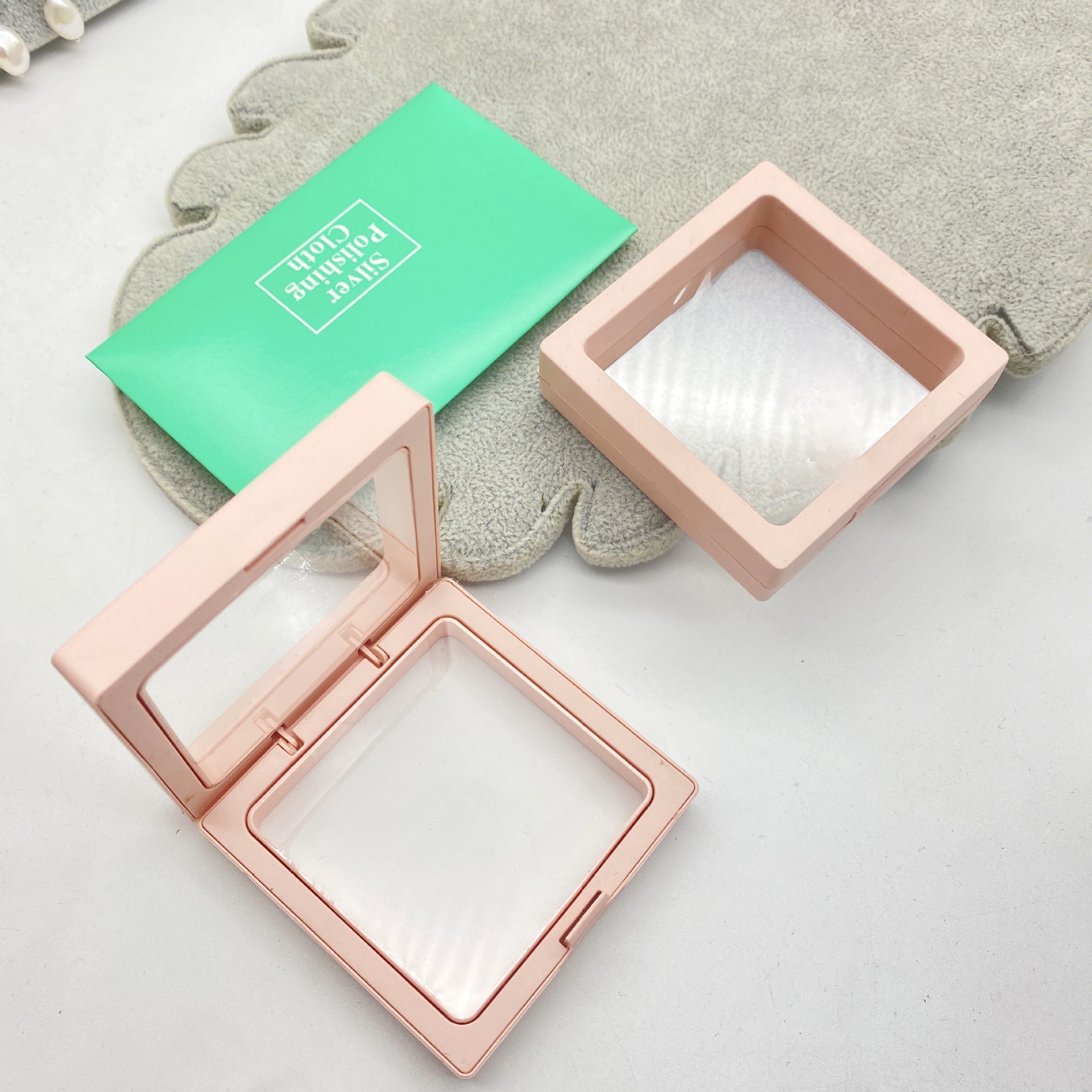 淘宝微商首饰包装盒项链耳环戒指粉色防氧化pe膜精美礼盒一件代发