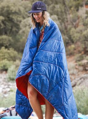 羽绒毯披肩毯绒毯午休毯单人被办公室盖腿毯子户外露营旅行飞机毯