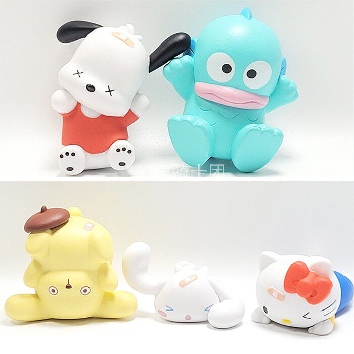 骑士团 现货 tomy多美 三丽鸥帕恰狗布丁大耳狗摔倒摔跤跌倒扭蛋