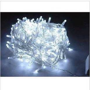 串灯装饰灯 圣诞树彩灯 流星雨满天星串串灯白色灯户外防水闪灯